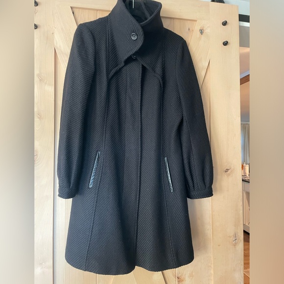Mackage Black Textured Wool Coat Size L - Picture 6 of 15